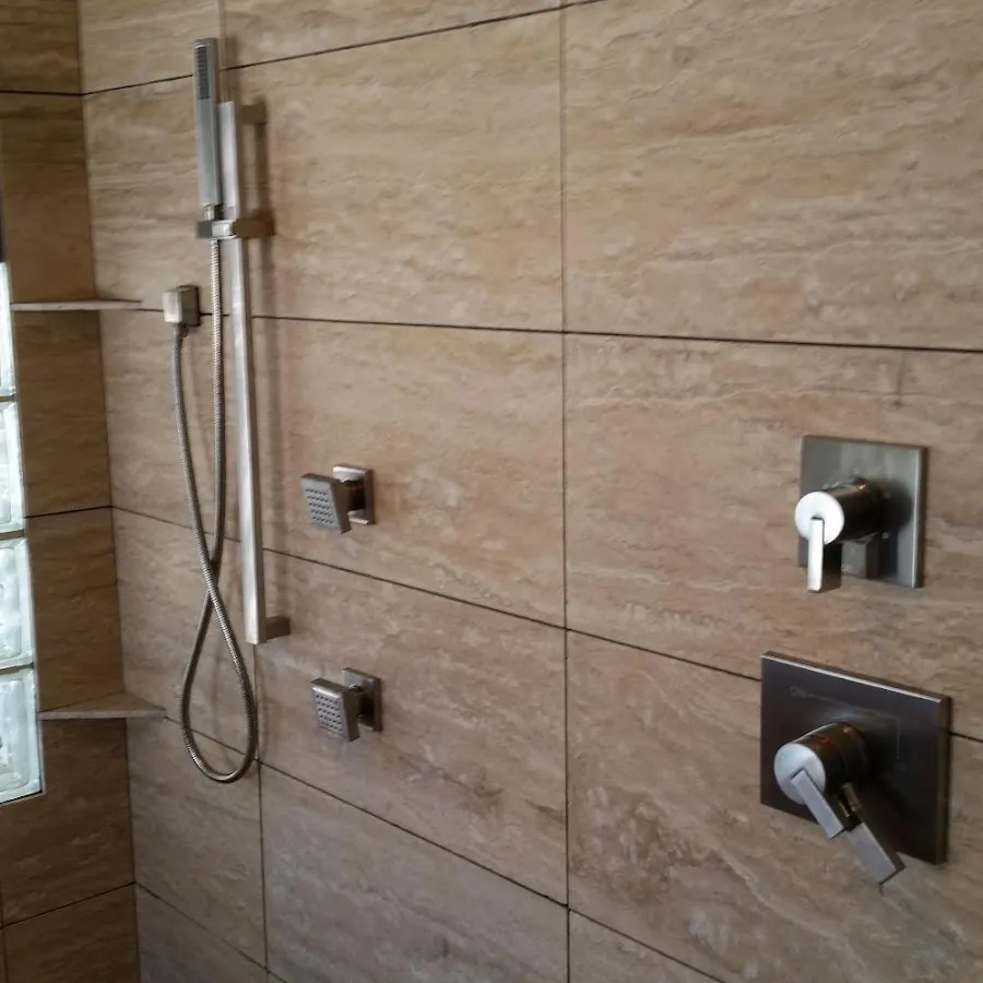 Shower fixture installation for Water Heater Replacement in Progress Village